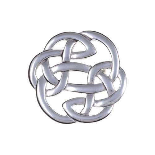 Lughs Knot Brooch Small Pewter PB64