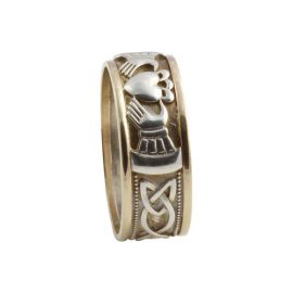 Claddagh 3 Symbol SS 10kt Gold KELGSKN05