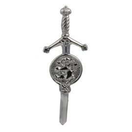 Lion Rampant Kilt Pin Polished Pewter KPQLS