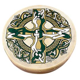 Bodhran-18-Inch-Cross-Design
