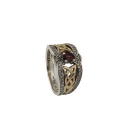 Celtic Rhodolite Dress Ring PRX8104