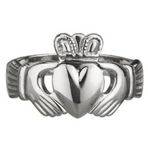 Ladies-Claddagh-Ring-14kt-White-Gold-S2617