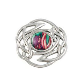 Celtic Knot Brooch with Heathergem Pewter HB58