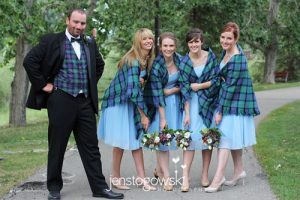Tartan Shawls and Vest Weddings