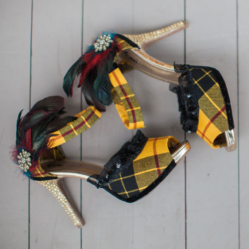 Tartan cheap wedding shoes