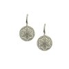 Night and Day Earrings White & Chocolate CZ SS PES1107-R
